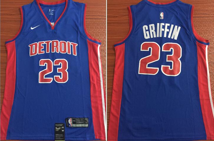 NBA Detroit Pistons #23 Griffin Blue Jersey