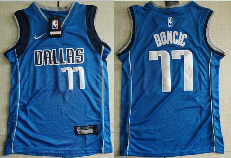 Kids NBA Dallas Mavericks #11 Doncic Blue Jersey