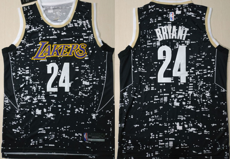 NBA Los Angeles Lakers #24 Bryant Black Jersey
