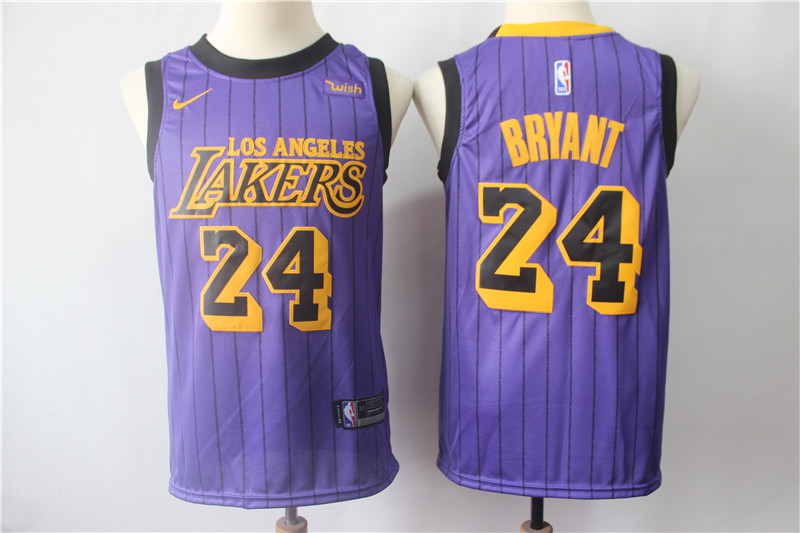 NBA Los Angeles Lakers #24 Bryant Purple Jersey