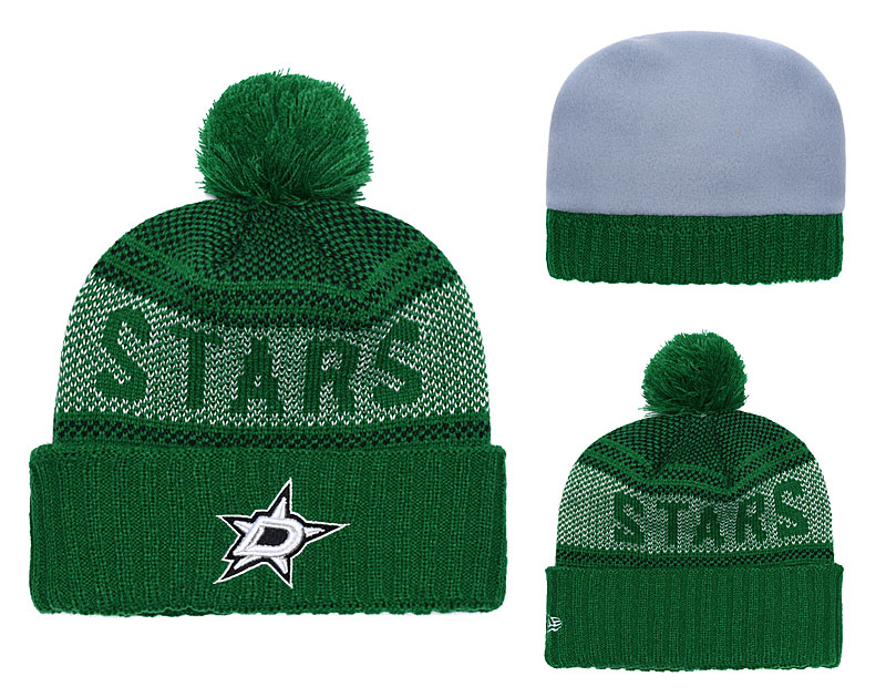 NHL Dallas Stars Green Beanie--YD