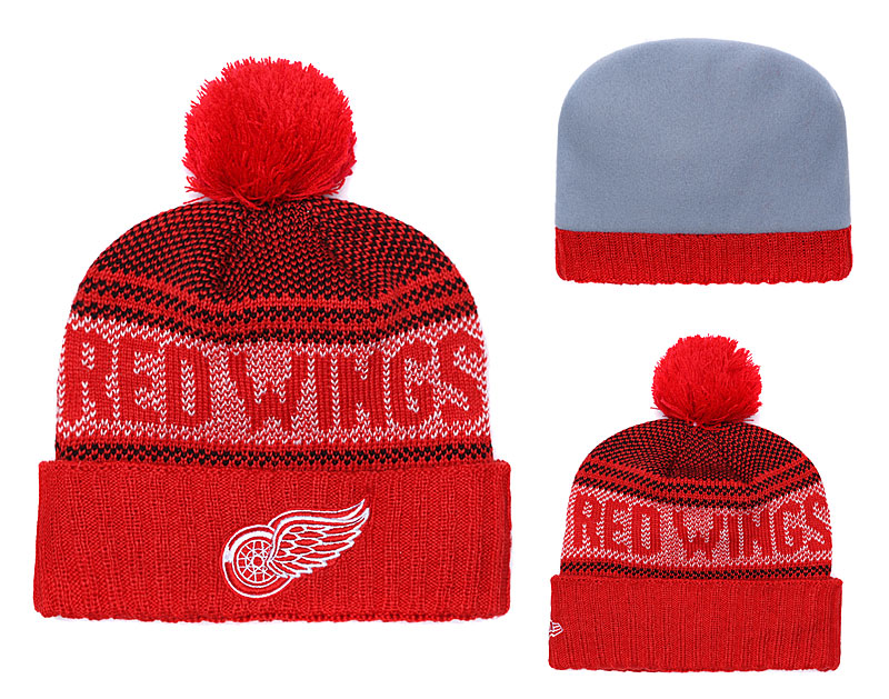 NHL Detroit Red Wings Red Beanie--YD