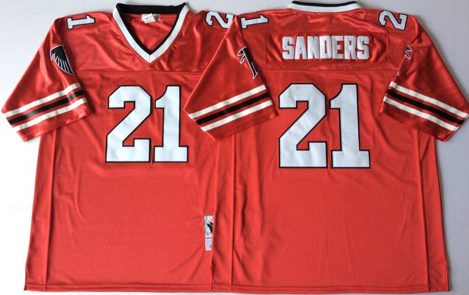 NFL Atlanta Falcons Red #21 SANDERS Jersey