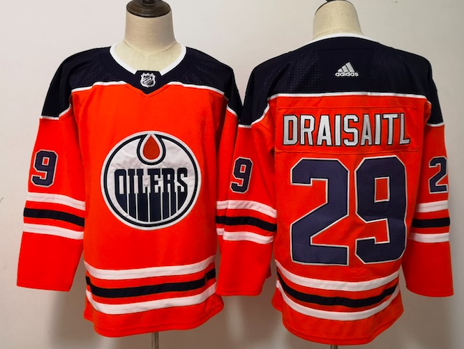Adidas NHL Edmonton Oilers #29 Draisaitl Orange Jersey
