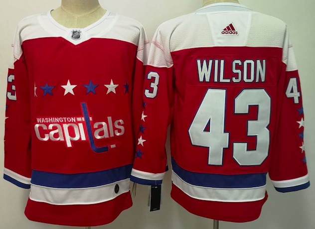 Adidas NHL Washington Captitals #43 Wilson Red Jersey
