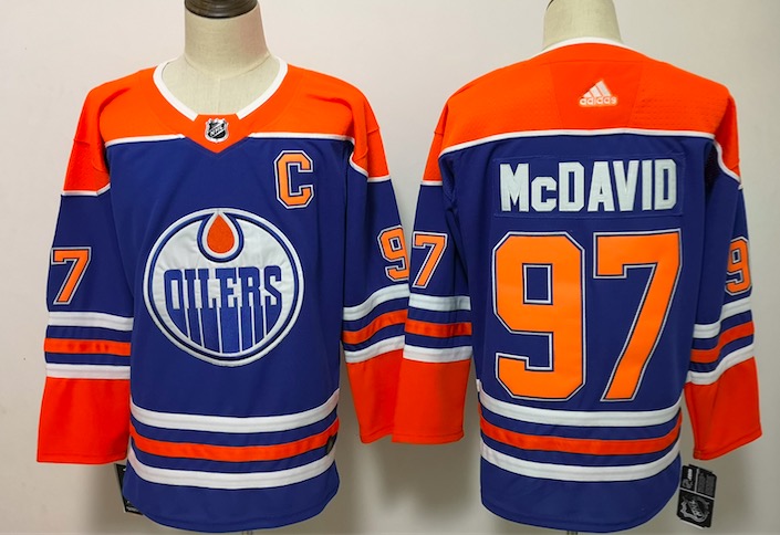 Adidas NHL Edmonton Oilers #97 McDavid Blue Jersey