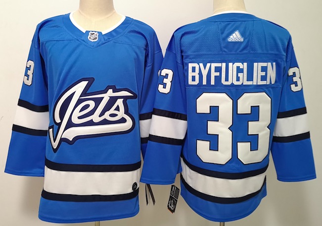 Adidas NHL Winnipeg Jets #33 Byfuglien Blue Jersey
