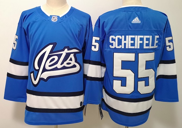 Adidas NHL Winnipeg Jets #55 Scheifele Blue Jersey