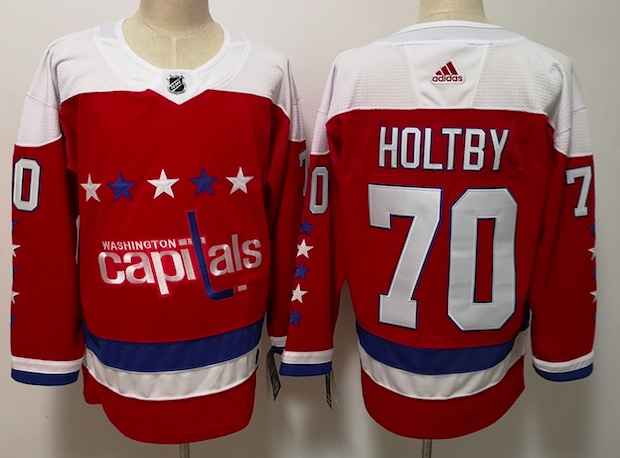 Adidas NHL Washington Captitals #70 Holtby Red Jersey