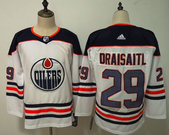 Adidas NHL Edmonton Oilers #29 Draisaitl White Jersey