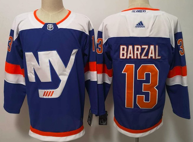Adidas New York Islanders #13 Mathew Barzal Blue Jersey