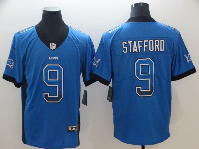 NFL Detroit Lions #9 Stafford Drift Fashion Limited Jersey