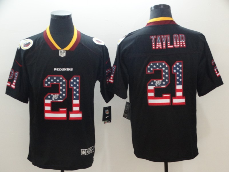 NFL Washington Redskins #21 Taylor USA Flag Limited Jersey