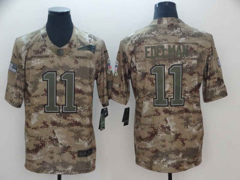 NFL New England Patriots #11 Edelman Salute to Service Jersey