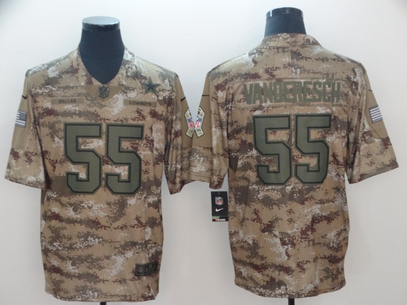 NFL Dallas Cowboys #55 Vanderesch Salute to Service Limited Jersey