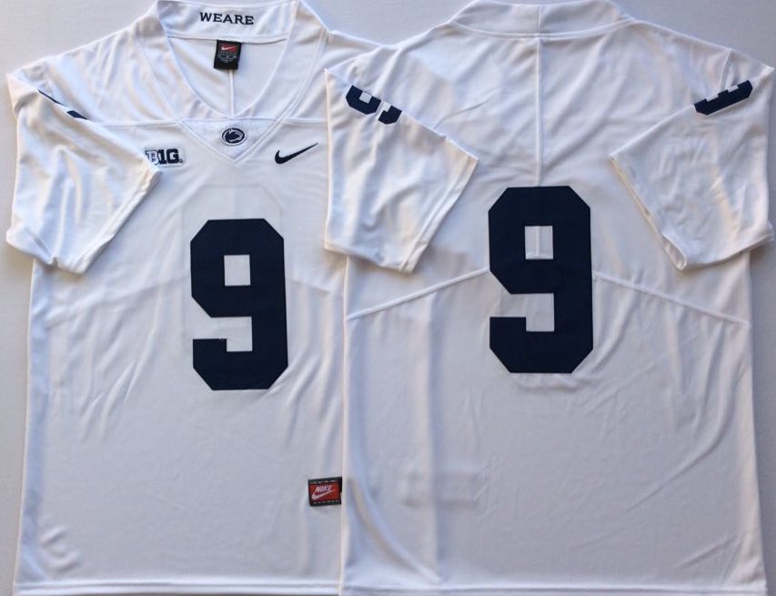 NCAA Penn State Nittany Lions White #9 MCSORLEY Jersey