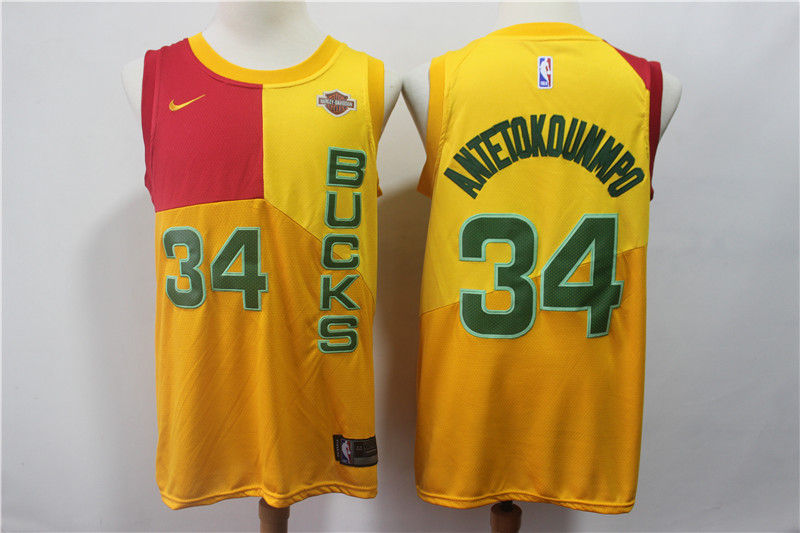 NBA Milwaukee Bucks #34 Antetokounmpo New Jersey