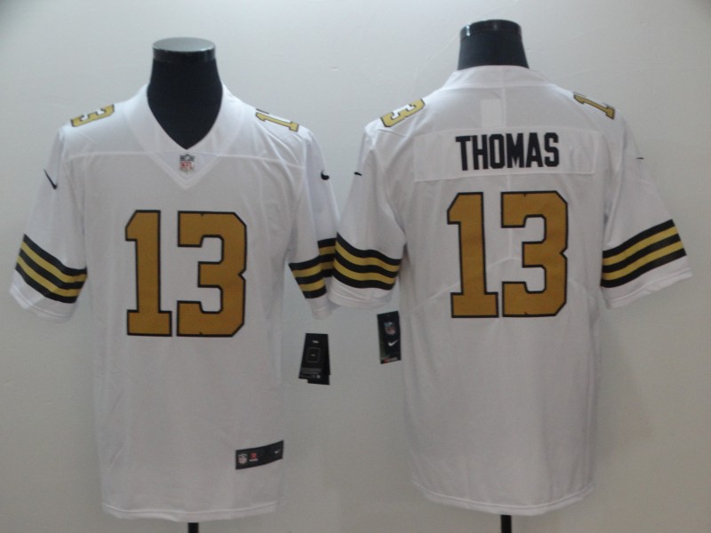 NFL New Orleans Saints #13 Thomas White Color Rush Limited Jersey