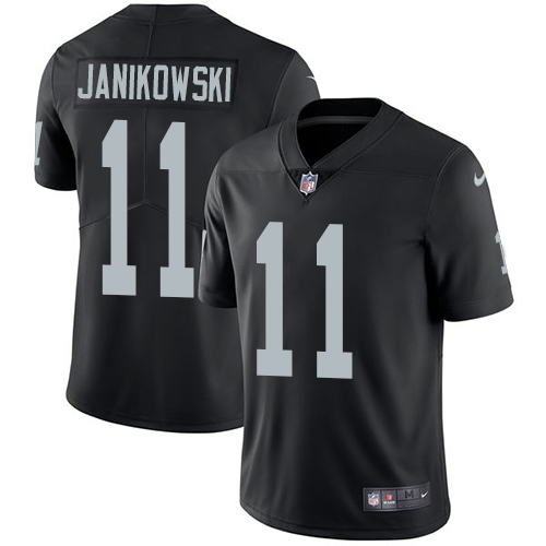 NFL Oakland Raiders #11 Janikowski Black Vapor Limited Jersey