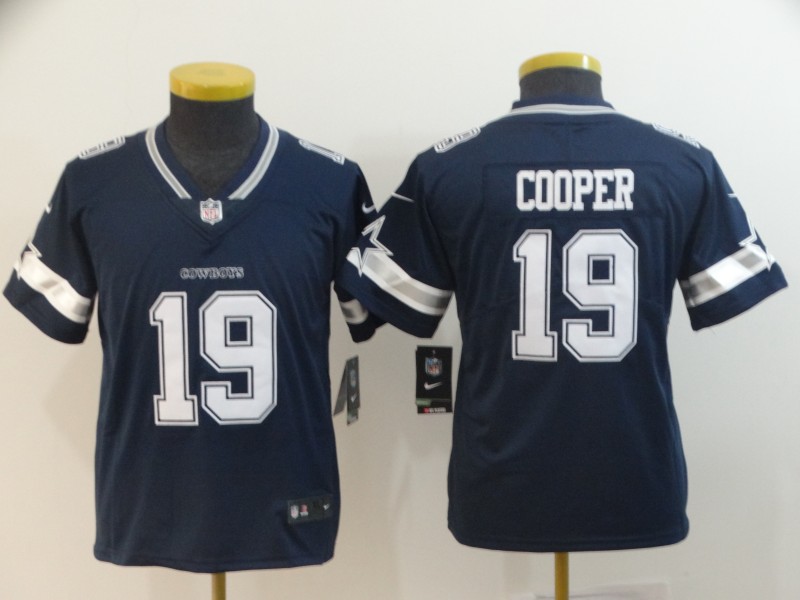 Kids NFL Dallas Cowboys #19 Cooper Blue Vapor Limited Jersey