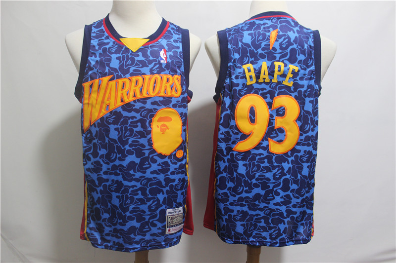 NBA Golden State Warriors #93 Bape Game Jersey