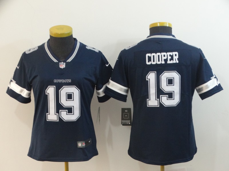 Womens NFL Dallas Cowboys #19 Cooper Blue Vapor Limited Jersey