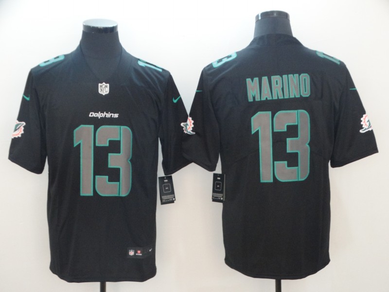 NFL Miami Dolphins #13 Marino Black Legand Limited Jersey