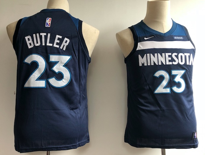 Kids NBA Minnesota Timberwolves #23 Butler Blue City Jersey