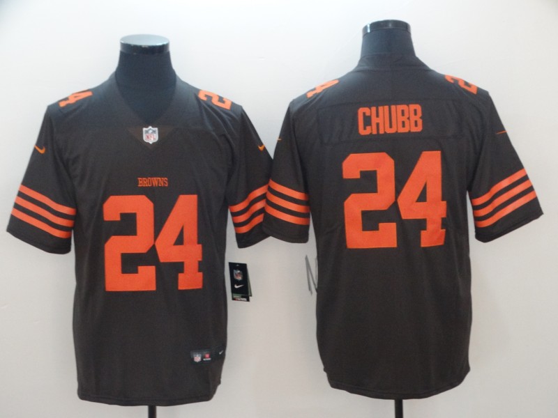 NFL Cleveland Browns #24 Chubb Vapor Limited Brown Jersey