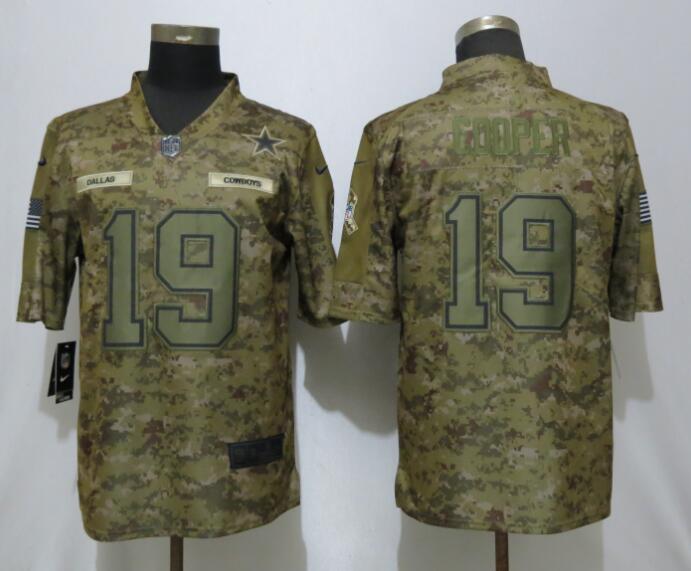 New Nike Dallas Cowboys 19 Cooper Nike Camo Salute to Service Limited Jersey  