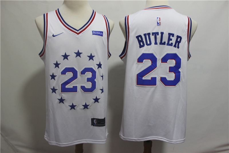 NBA Philadelphia 76ers #23 Butler Grey Jersey