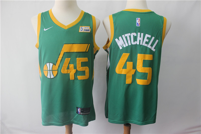 NBA Utah Jazz #45 Mitchell Green Jersey