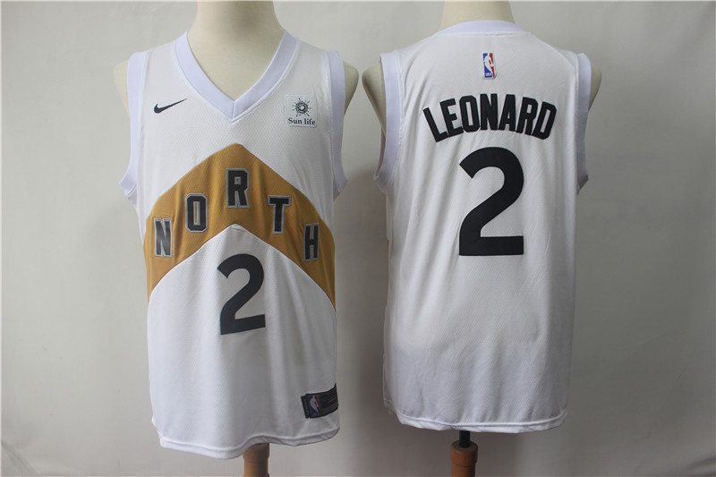 NBA Toronto Raptors #2 Leonard White Game Jersey