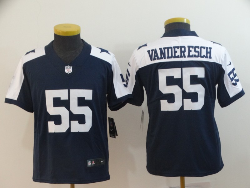 Kids NFL Dallas Cowboys #55 Vander Esch Vapor II Limited Jersey
