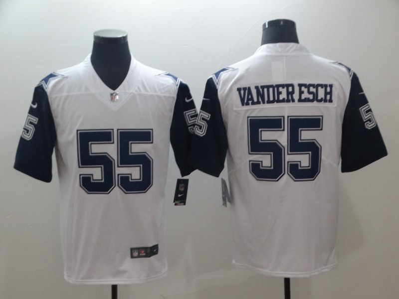 NFL Dallas Cowboys #55 Vander Esch White Vapor Limited Jersey