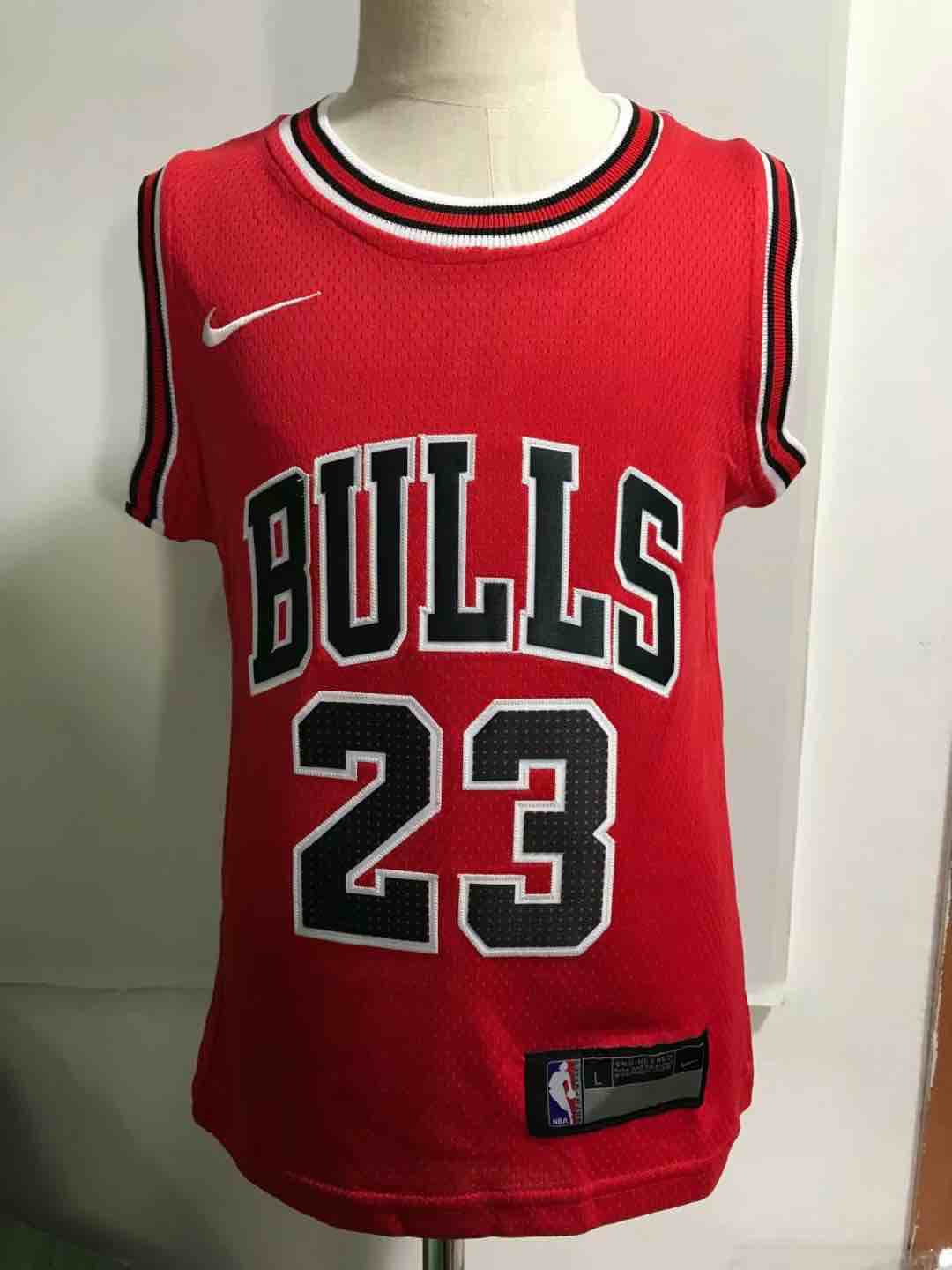 Kids NBA Chicago Bulls #23 Jordan Red Jersey 2-5T