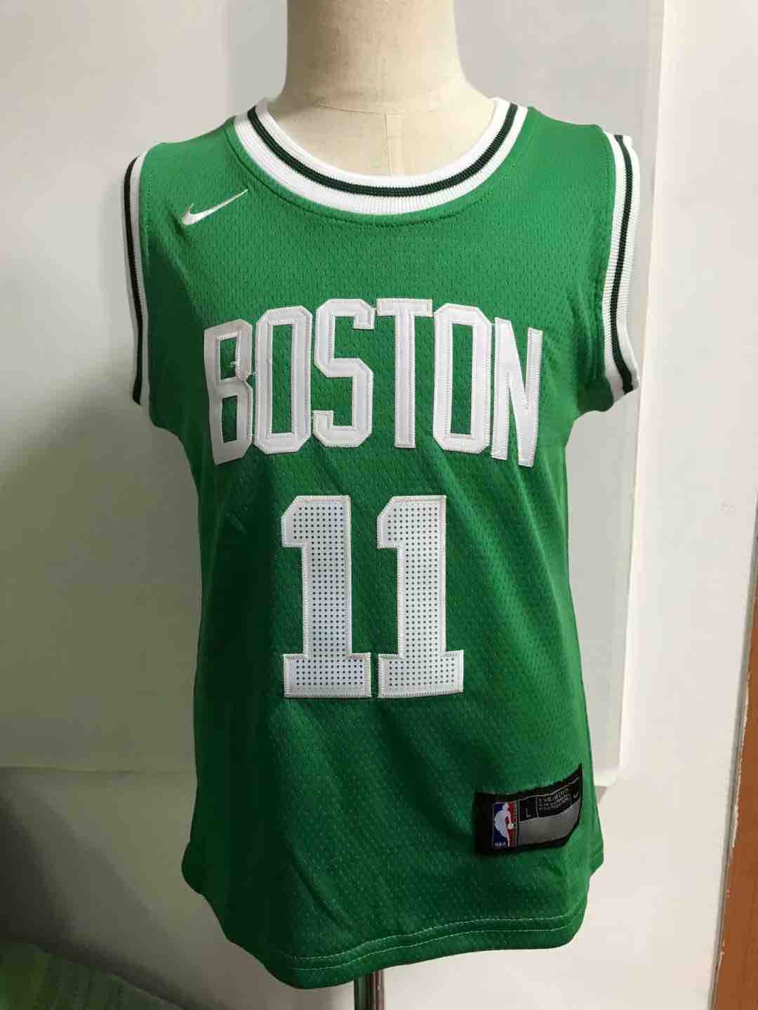 Kids NBA Boston Celtics #11 Irving Green Jersey 2-5T