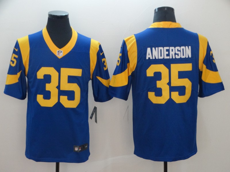 NFL Los Angeles Rams #35 Anderson Vapor Limited Jersey