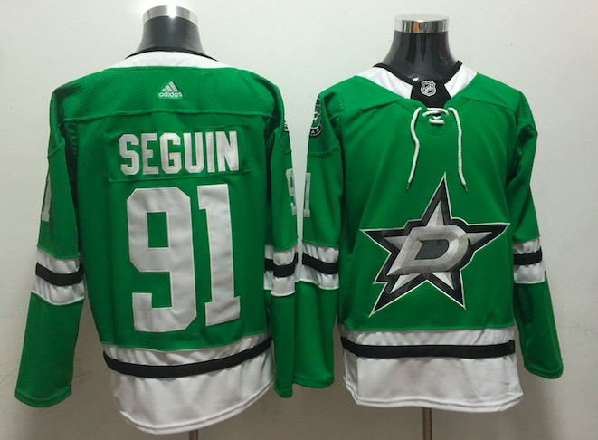 Adidas NHL Dallas Stars #91 Seguin Green Jersey