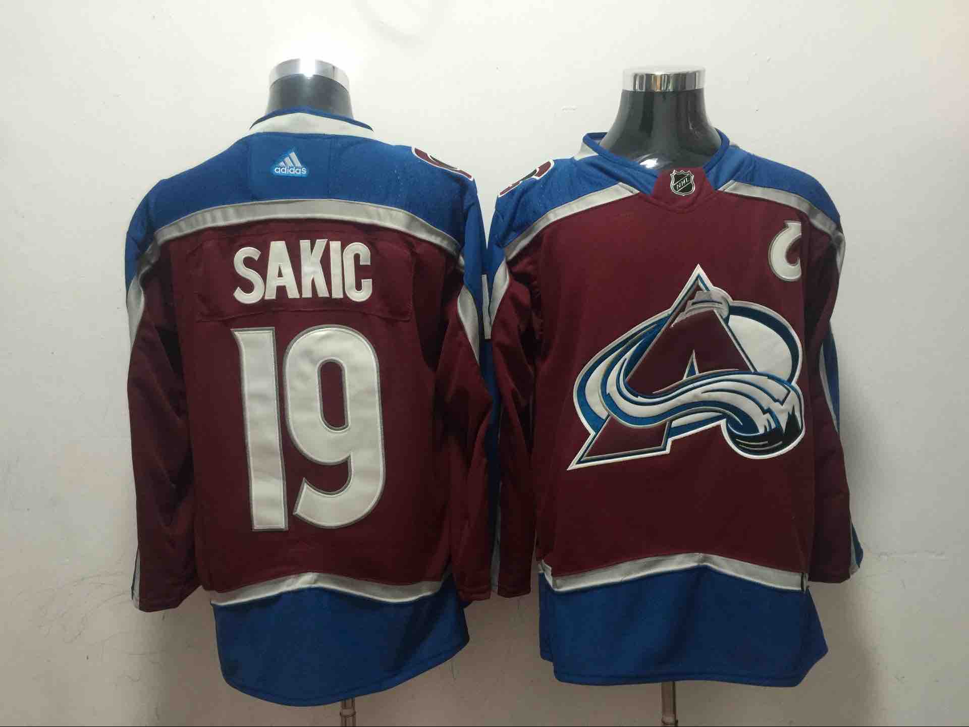Adidas NHL Colorado Avalanche #19 Sakic Red Jersey