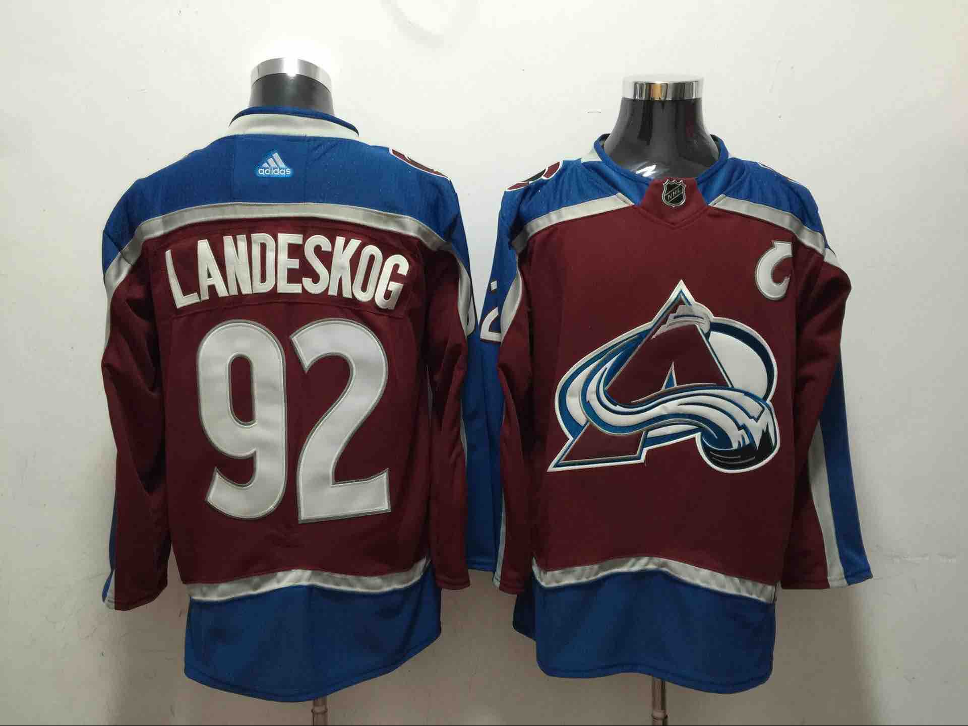 Adidas NHL Colorado Avalanche #92 Landeskog Red Jersey