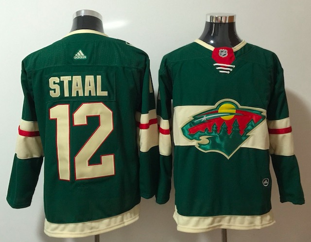 Adidas NHL Minnesota Wild #12 Staal Green Jersey