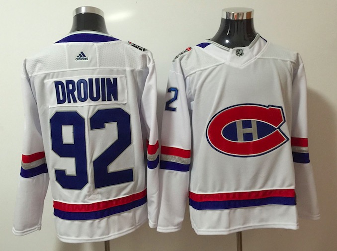 Adidas NHL Montreal Canadiens #92 Drouin White Jersey