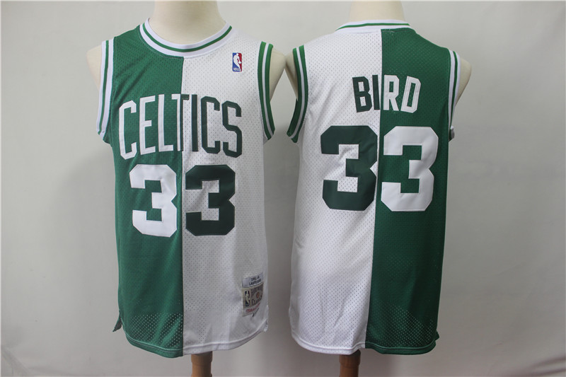 NBA Boston Celtics #33 Bird Split Throwback Jersey