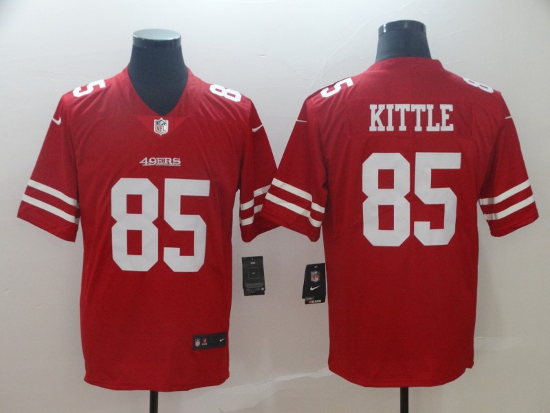 NFL San Francisco 49ers #85 Kittle Red Vapor Limited Jersey