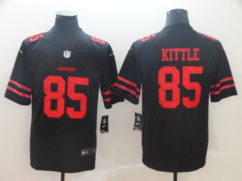 NFL San Francisco 49ers #85 Kittle Black Vapor Limited Jersey