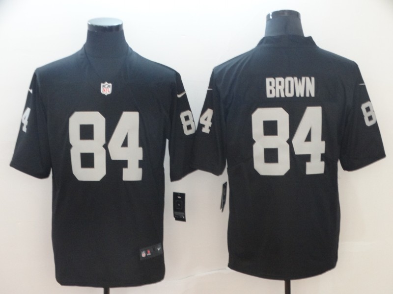 NFL Oakland Raiders #84 Brown Black Limited New Jersey