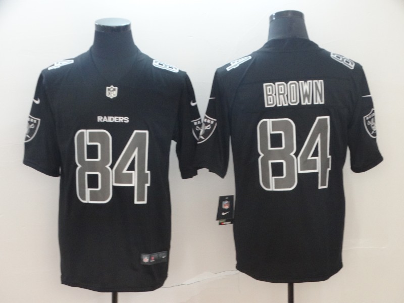 NFL Oakland Raiders #84 Brown Black Limited Legand Jersey