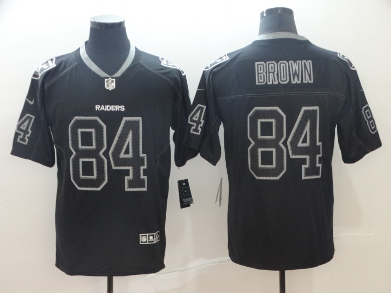 NFL Oakland Raiders #84 Brown Black Legand Limited Jersey