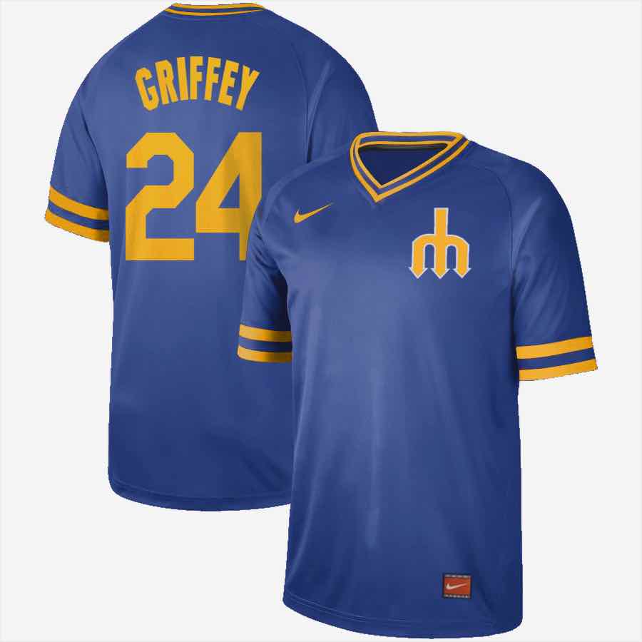 Mens Nike Montreal Expos #24 Griffey Cooperstown Collection Legend V-Neck Jersey 